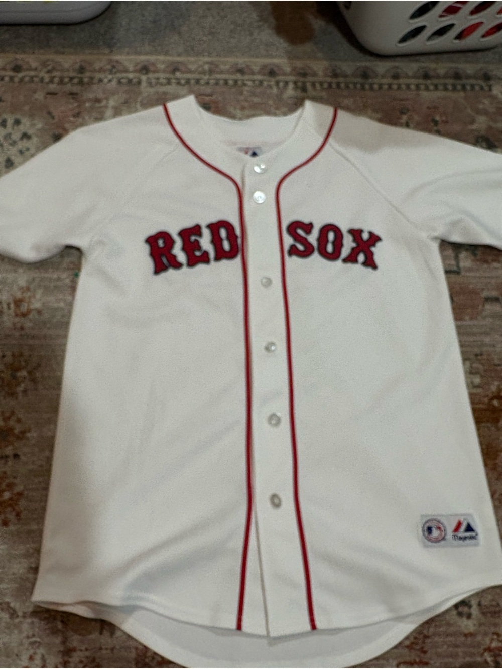 Boston Red Sox White Button-Up Ramirez Jersey